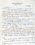Letter, Dudley Brainard to Virginia Brainard [Sunday, 1943] by Dudley Brainard