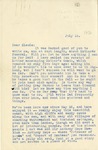 Letter, Sinclair Lewis to Claude Lewis [July 12, 1921]