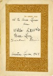 Letter, Sinclair Lewis to Claude Lewis [December 24, 1923]