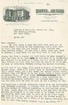 Letter, Sinclair Lewis to Claude Lewis [March 22, 1926]