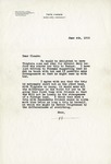 Letter, Sinclair Lewis to Claude Lewis [June 4, 1933]