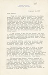 Letter, Sinclair Lewis to Claude Lewis [February 1, 1937]