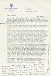 Letter, Sinclair Lewis to Claude Lewis [March 25, 1949] by Sinclair Lewis