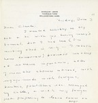 Letter, Sinclair Lewis to Claude Lewis [June 3, 1949]