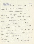 Letter, Sinclair Lewis to Isabel Lewis [January 30, 1950] by Sinclair Lewis