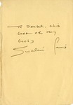Letter, Sinclair Lewis to Isabel Lewis [1938] by Sinclair Lewis