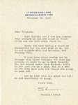 Letter, Sinclair Lewis to Virginia Lewis [November 29, 1933]