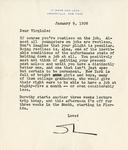 Letter, Sinclair Lewis to Virginia Lewis [January 9, 1936]