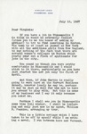 Letter, Sinclair Lewis to Virginia Lewis [July 19, 1937]