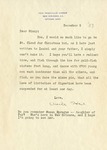 Letter, Sinclair Lewis to Virginia Lewis [December 9, 1939] by Sinclair Lewis