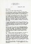 Letter, Sinclair Lewis to Virginia Lewis [January 26, 1945]