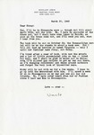 Letter, Sinclair Lewis to Virginia Lewis [March 30, 1945]