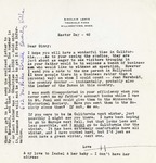 Letter, Sinclair Lewis to Virginia Lewis [March 28, 1948]