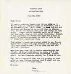 Letter, Sinclair Lewis to Virginia Lewis [June 28, 1949]