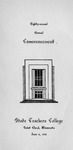 Commencement Program [Spring 1952] by St. Cloud State University