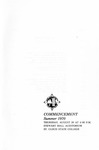 Commencement Program [Summer 1970] by St. Cloud State University