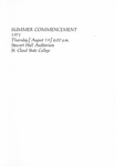 Commencement Program [Summer 1971] by St. Cloud State University