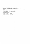 Commencement Program [Spring 1972] by St. Cloud State University