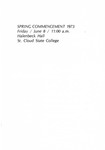 Commencement Program [Spring 1973] by St. Cloud State University