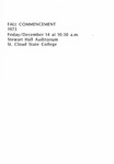Commencement Program [Fall 1973] by St. Cloud State University