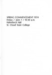 Commencement Program [Spring 1974] by St. Cloud State University