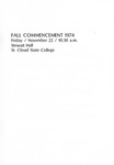 Commencement Program [Fall 1974] by St. Cloud State University