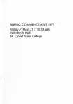 Commencement Program [Spring 1975] by St. Cloud State University
