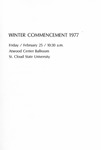 Commencement Program [Winter 1977] by St. Cloud State University