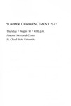 Commencement Program [Summer 1977] by St. Cloud State University