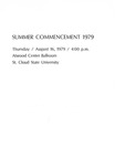 Commencement Program [Summer 1979]
