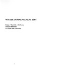 Commencement Program [Winter 1984]