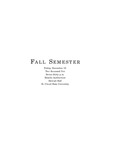 Commencement Program [Graduate Fall 2005]