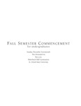 Commencement Program [Undergraduate Fall 2006] by St. Cloud State University