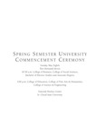 Commencement Program [Spring 2011] by St. Cloud State University