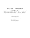 Commencement Program [Fall 2017] by St. Cloud State University