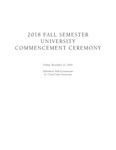 Commencement Program [Fall 2018]