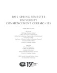 Commencement Program [Spring 2019]