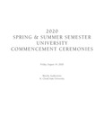 Commencement Program [Spring and Summer 2020]