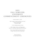 Commencement Program [Fall 2021]