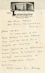 Letter, Sinclair Lewis to Ida Compton [October 5, 1947] by Sinclair Lewis