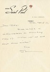 Letter, Sinclair Lewis to Ida Compton [November 5, 1947] by Sinclair Lewis