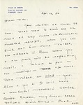 Letter, Sinclair Lewis to Ida Compton [April 10, 1950] by Sinclair Lewis