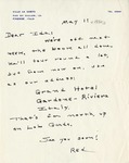 Letter, Sinclair Lewis to Ida Compton [May 11, 1950]