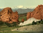 Pike's Peak and the Gateway Garden of the Gods, Colorado by William Henry Jackson