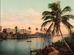 Hotel Royal Palm and Miami River by William Henry Jackson