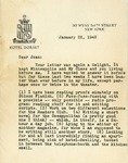 Letter, Sinclair Lewis to Joan McQuary [January 26, 1943] by Sinclair Lewis