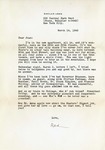 Letter, Sinclair Lewis to Joan McQuary [March 14, 1943] by Sinclair Lewis