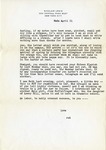Letter, Sinclair Lewis to Joan McQuary [April 21, 1943] by Sinclair Lewis