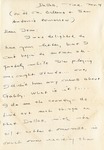 Letter, Sinclair Lewis to Joan McQuary [November 4, 1943] by Sinclair Lewis