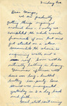 Letter to Marjorie Morse [November 1941] by Robert Morse